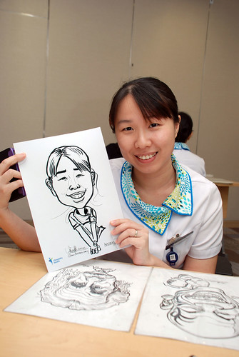 caricature live sketching for Khoo Teck Puat Hospital, Nurses' Day - 11