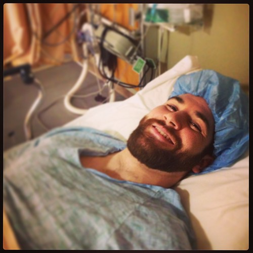 Handsome and headed for an appendectomy