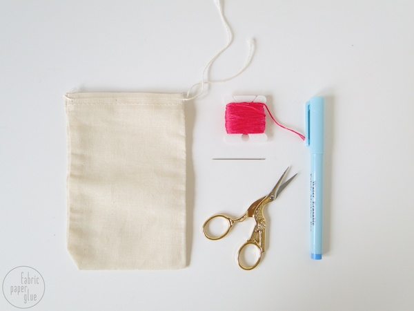 DIY Embroidered Jewelry Pouch