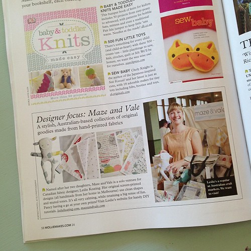 Finally got my hands on the latest issue of Mollie Makes magazine and look! There's me!! @molliemakes #molliemakes