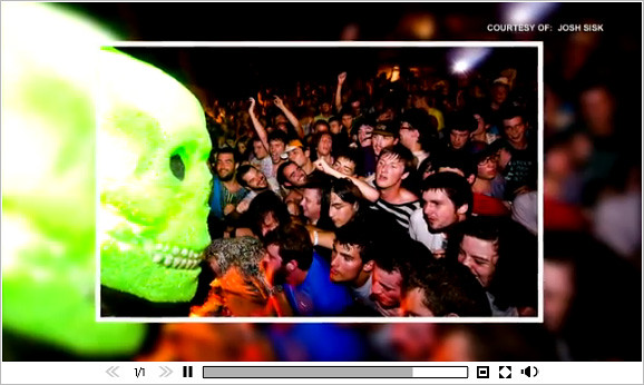 Dan Deacon & his Green Skull on MuchMusic