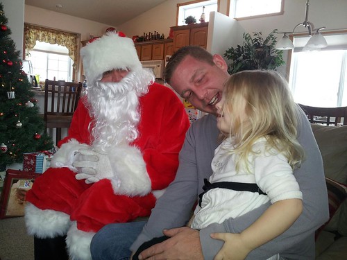 Santa visits Ashlyn by northwoodsluna