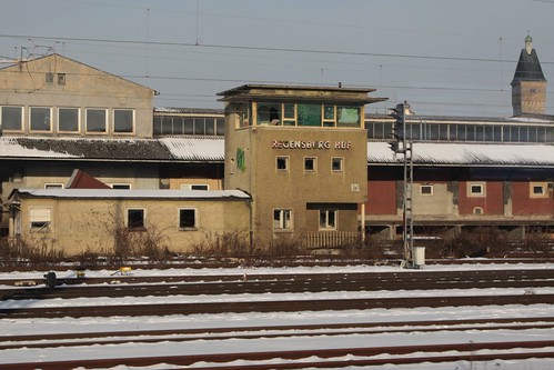 Abandoned signal box at Regensburg Hbf