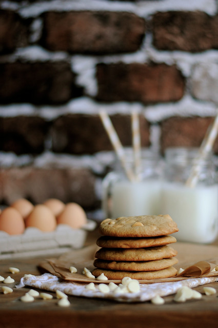Browned Butter White Chocolate Macadamia Nut Cookies