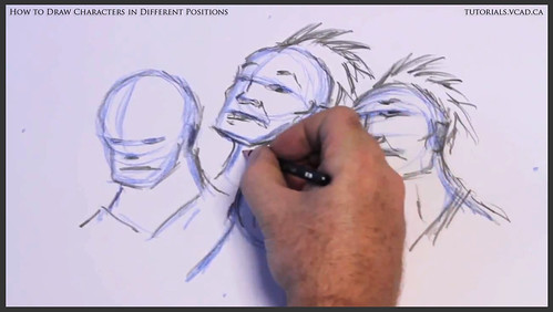 learn how to draw characters in different positions 017
