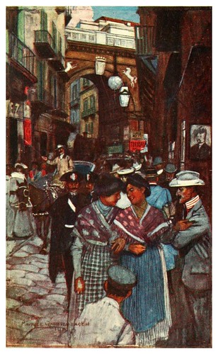 020-Strada di Chiaia en Napoles-Naples  past and present-1905-Maurice Grieffenhagen