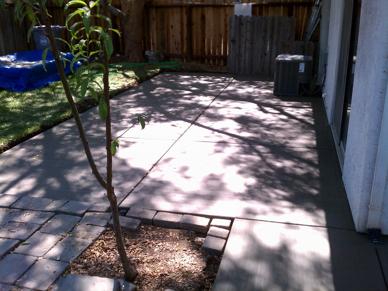 Broom Finish Patio Just Finished