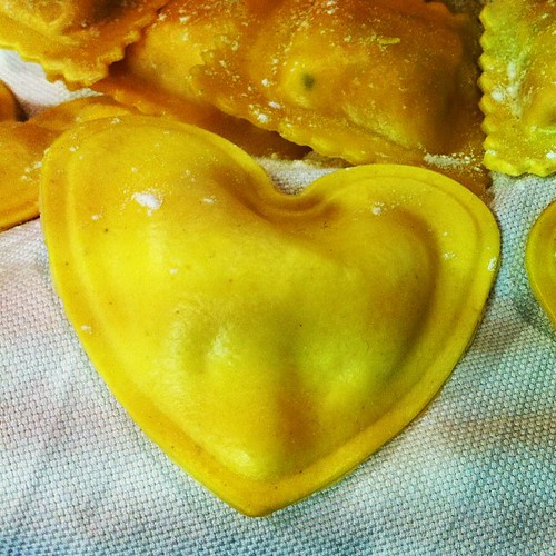 #Heart shaped ravioli in #Pallas palace at #catex #catex13 #pasta #food