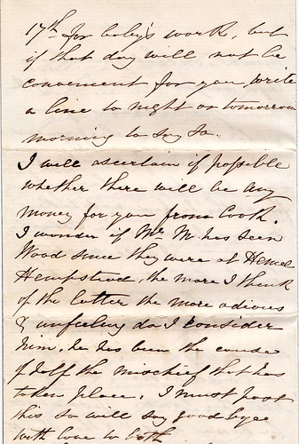 Jane McDonald Adcock Letter on Mourning Stationery, Page 5 