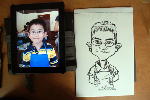 caricature sketching for a birthday party 07072012 - 10