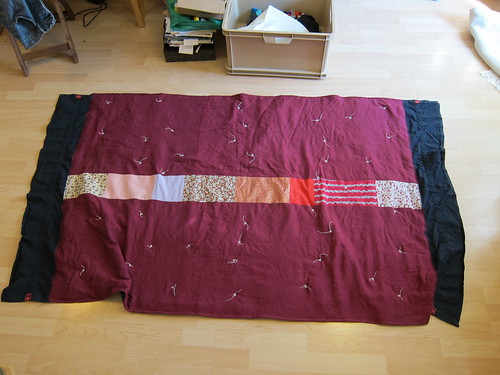back of quilt