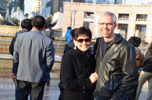 March 2 in front of the Lilly in Jinan
