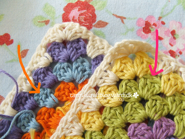 Crochet tutorial: joining granny squares 4