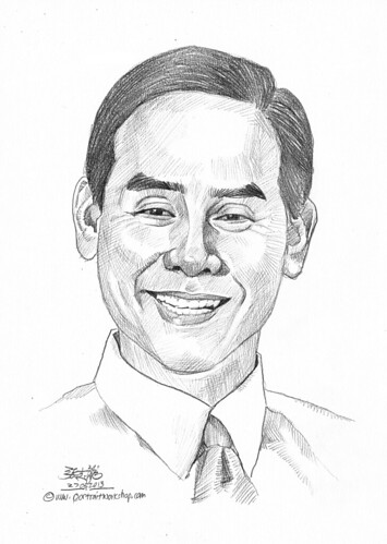 Pencil portrait for Chinese Swimming Club Dennis Ng - 28