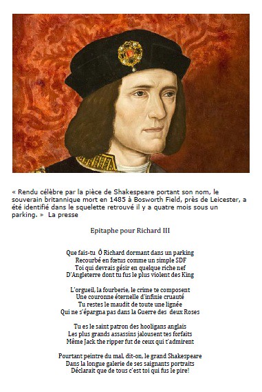 Epitaphe pour Richard III