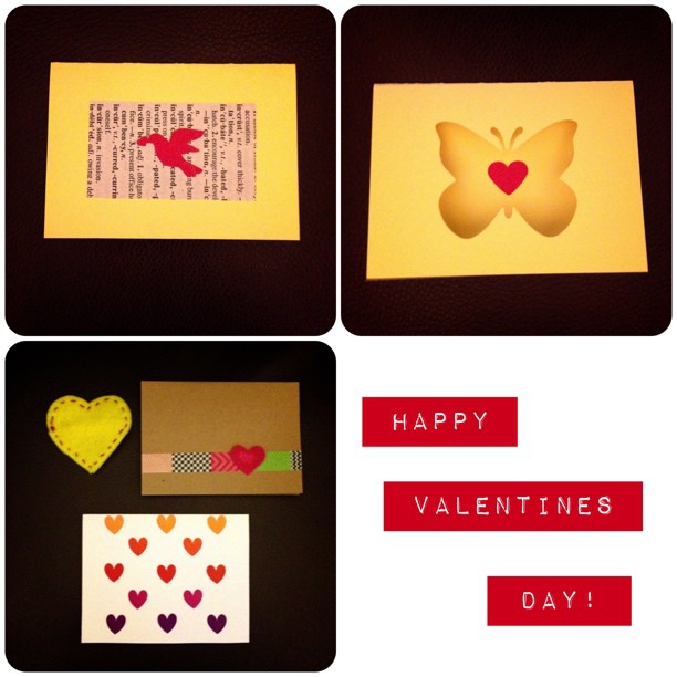 Cards I received #handmadeval I hope you all have a great day #valentine #cards