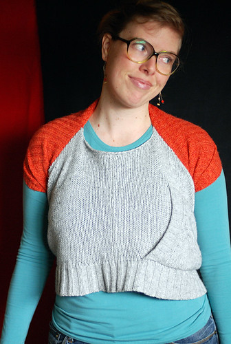 cowl neck sweater vest thing