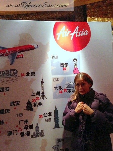 On Air Asia X first flight to Shanghai!