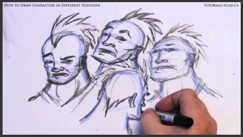 learn how to draw characters in different positions 023