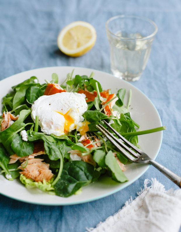Salmon and Poached Egg Salad