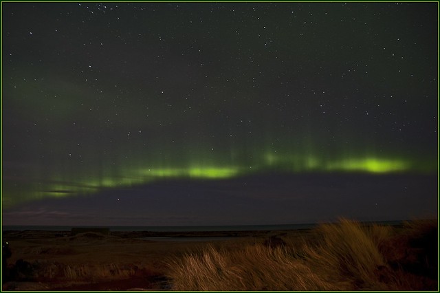 Northern Lights just outside Reykjavik