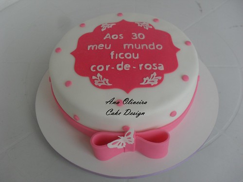 Bolo Rosa by Ana Oliveira Cake Design
