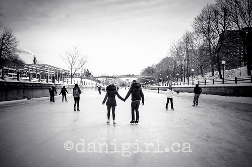 Skaters on the Rideau Canal