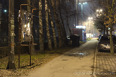 Late cold night in Slavonski Brod.