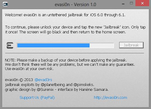 Evasi0n iOS 6 untethered jailbreak