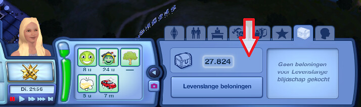 Sims 3 Levenslange beloningen cheats
