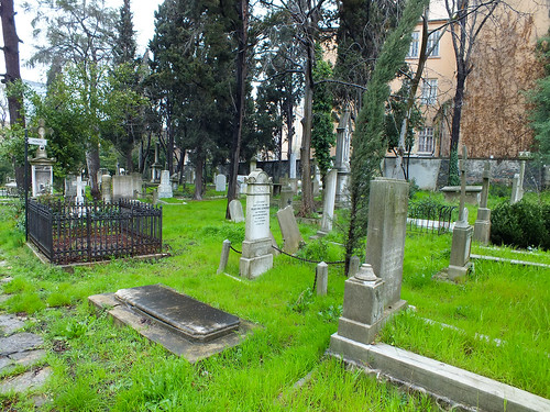 A magyar szektor a Feriköy temetőben. Sok 48/49-es szabadságharcos nyugszik itt.