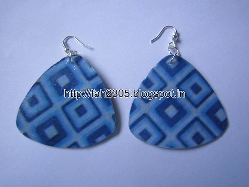 Handmade Jewelry - Card Paper Earrings (4) by fah2305