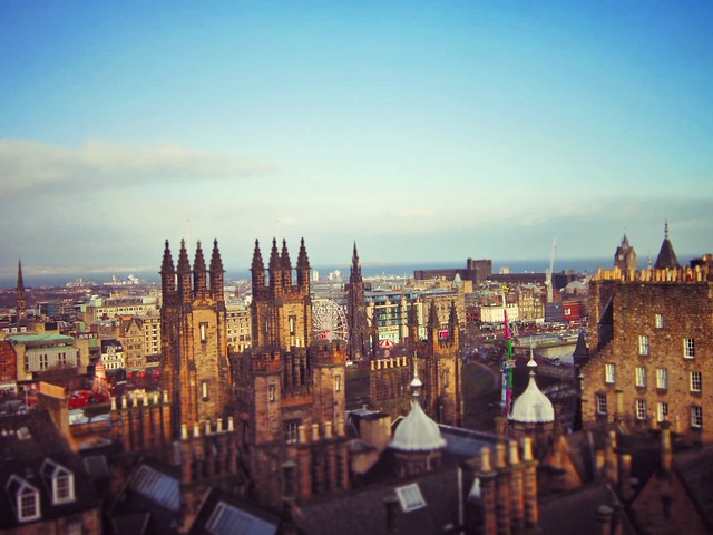 Rooftops of Edinburgh from Camera Obscura