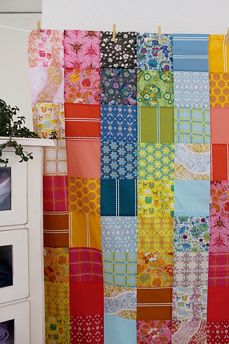 voile patchwork quilt top