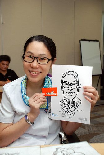 caricature live sketching for Khoo Teck Puat Hospital, Nurses' Day - 20