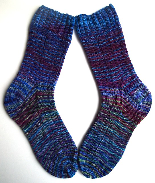 FatCatKnit dyed sock blank socks # 5