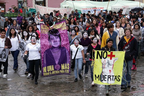 A protest in Chiapas
