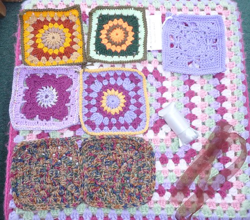 Liz (UK) Stash Squares, Butterfly Square and Ribbons. Many thanks.
