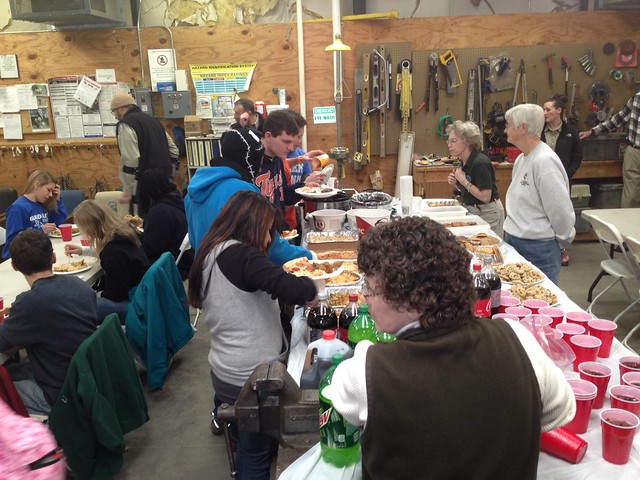 The Friends of Hungry Mother State Park hosted a potluck to welcome the student from Grand Valley State University