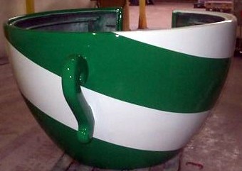 Green teacup