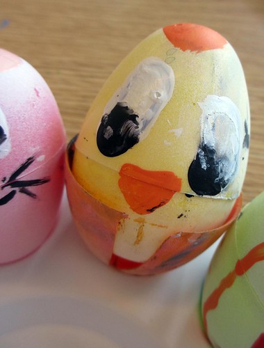 painting eggs