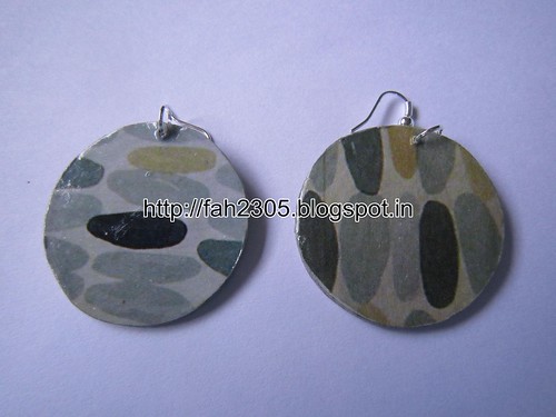 Handmade Jewelry - Card Paper Earrings (1) by fah2305