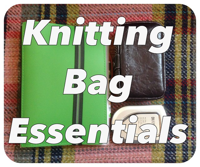 On the blog later - a peek inside my knitting bag