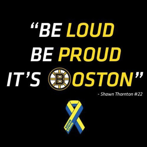 #BostonStrong #bruins #thorty #22 #beantown #proud