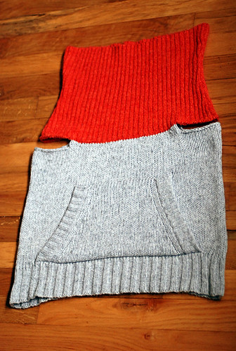 cowl neck sweater vest thing