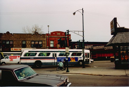 Westbound Chicago Transit Authority Rt # 62 / Archer Avenue bus.  Chicago Illinois.  April 1989. by Eddie from Chicago