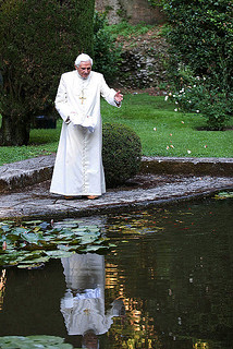 Benedicto XVI jardín