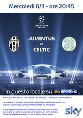 Mercoledì 6 marzo Juventus - Celtic