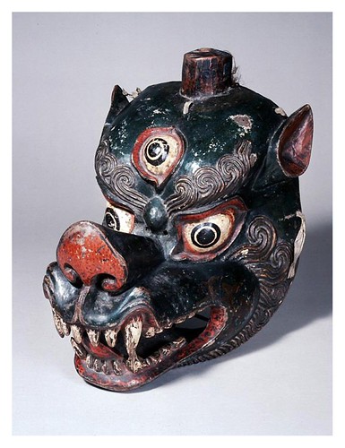 020-Mascara azul de leon- Tibet. 1700-1800-Copyright © 2011 Asian Art Museum