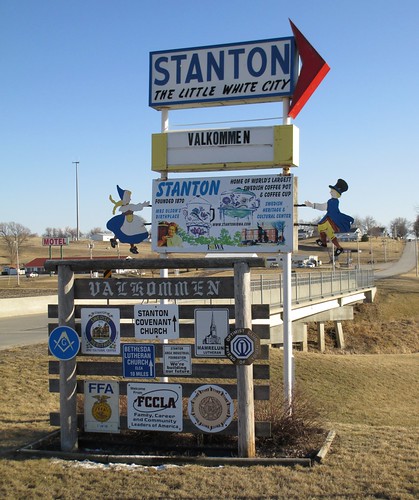 Välkommen till Stanton Sign (Stanton, Iowa) by courthouselover
